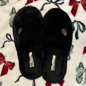 MK Michael Kors Fuzzy House Slides